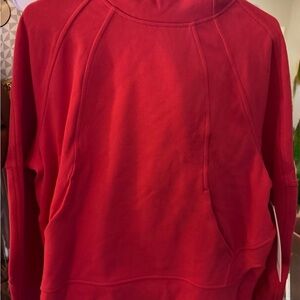 Lululemon Women's Red Hot Slide Slit Hoodie in Red Glow-SOLD OUT!